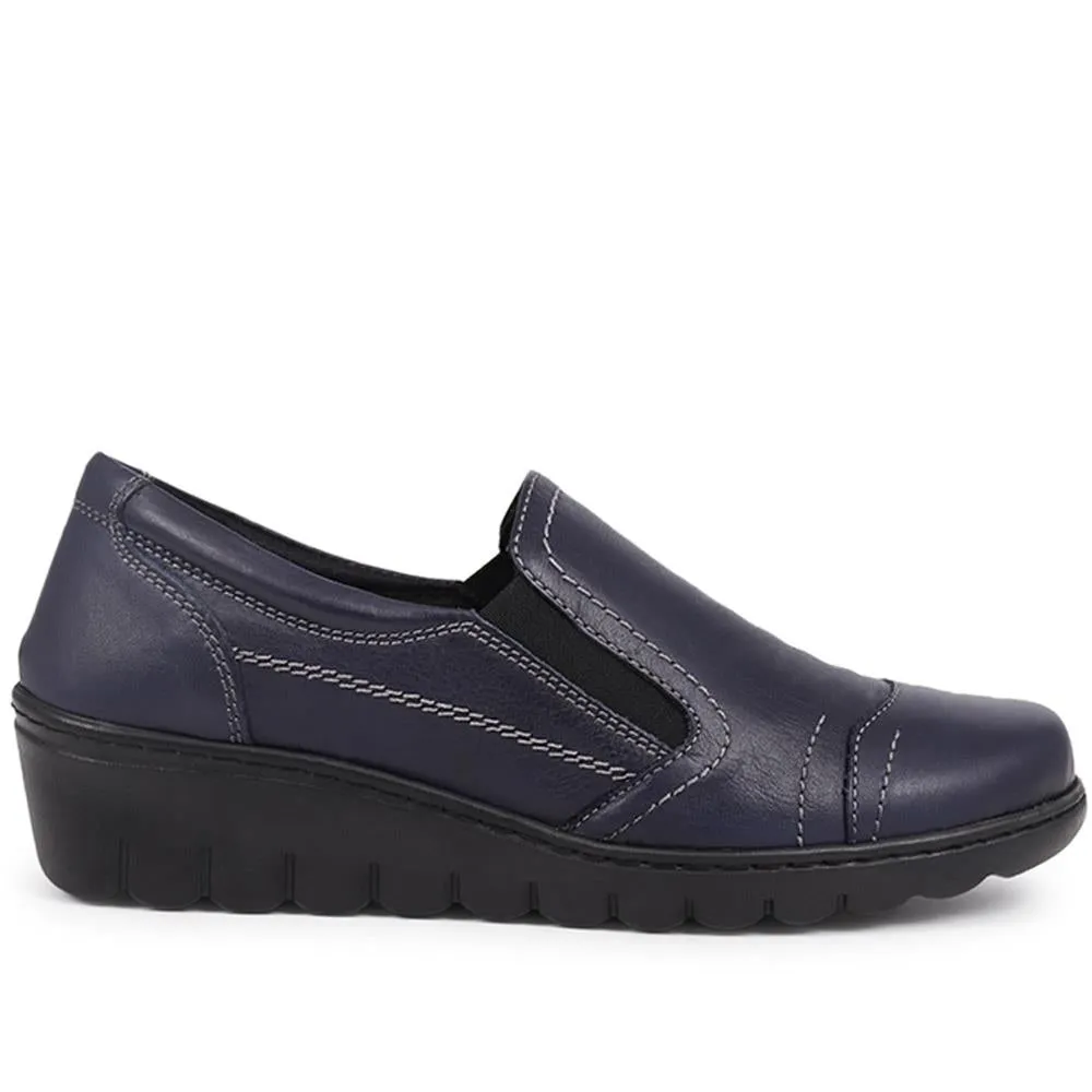 Leather Slip-On Shoes - LUCK40009 / 326 378