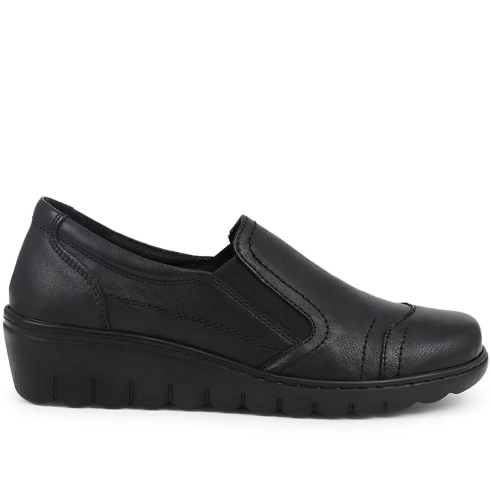 Leather Slip-On Shoes - LUCK40009 / 326 378