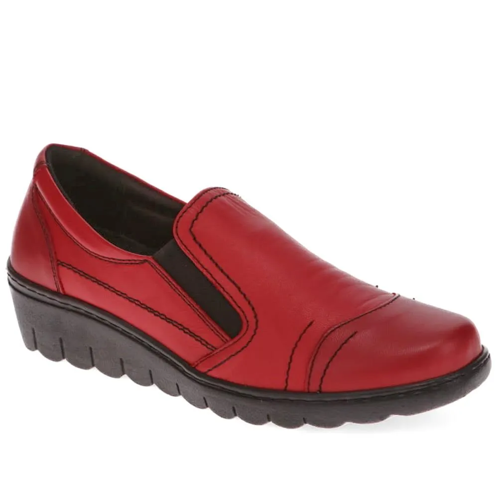 Leather Slip-On Shoes - LUCK40009 / 326 378