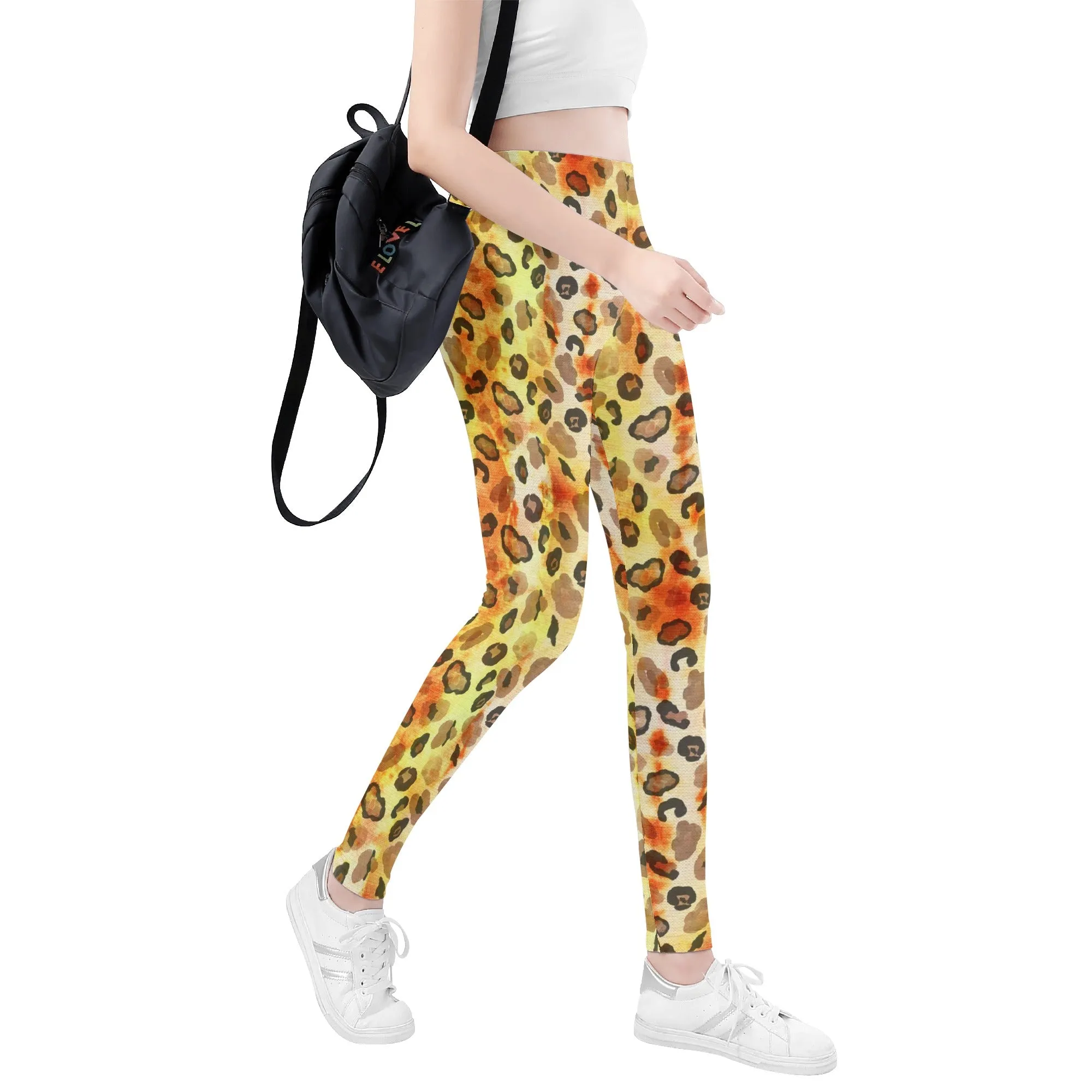 Leggings for Women | Petite to Plus Size | High Waisted | Ankle Length | Tie and Dye | Leo Womens Leggings