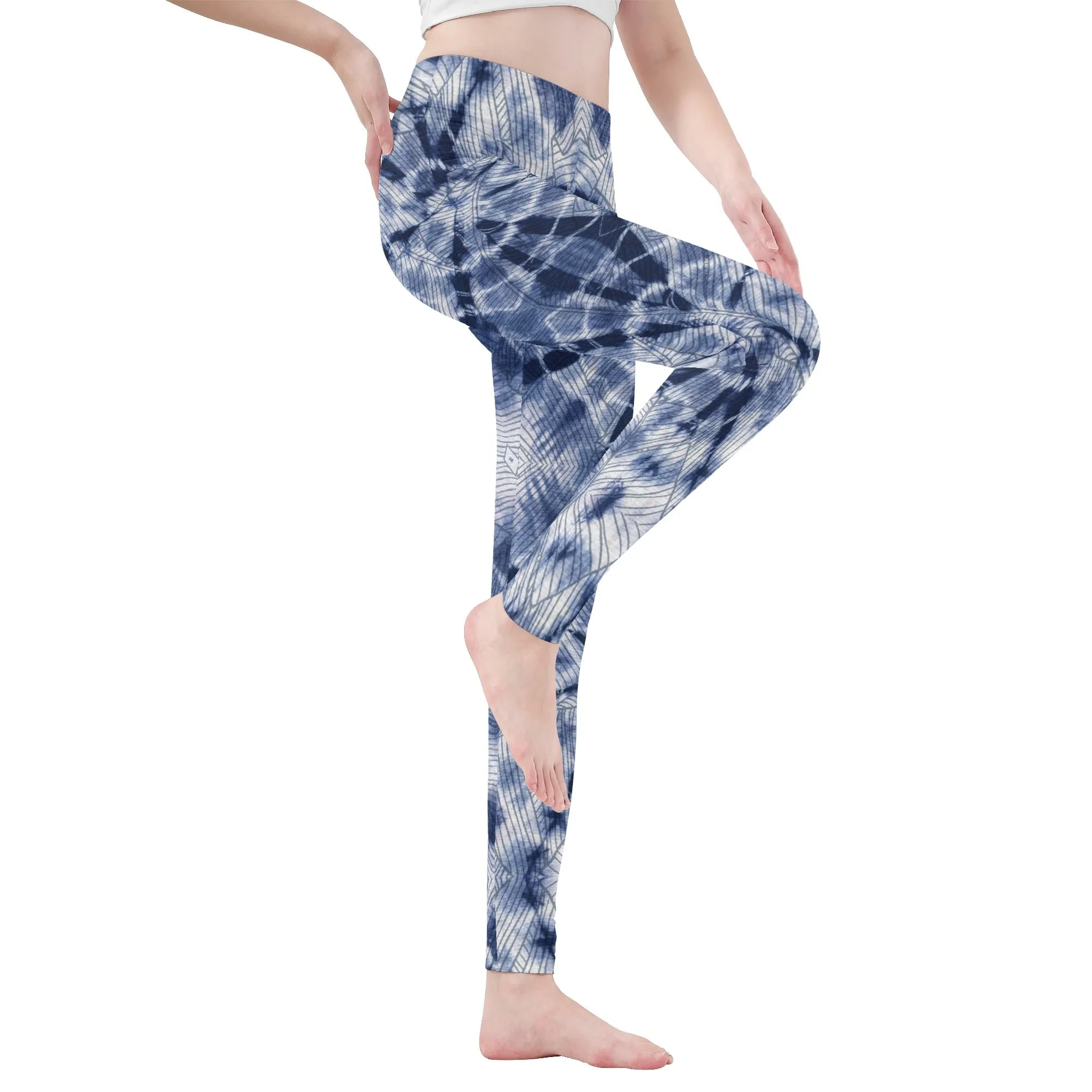 Leggings for Women | Petite to Plus Size | High Waisted | Ankle Length | Tie and Dye | Virgo Womens Leggings