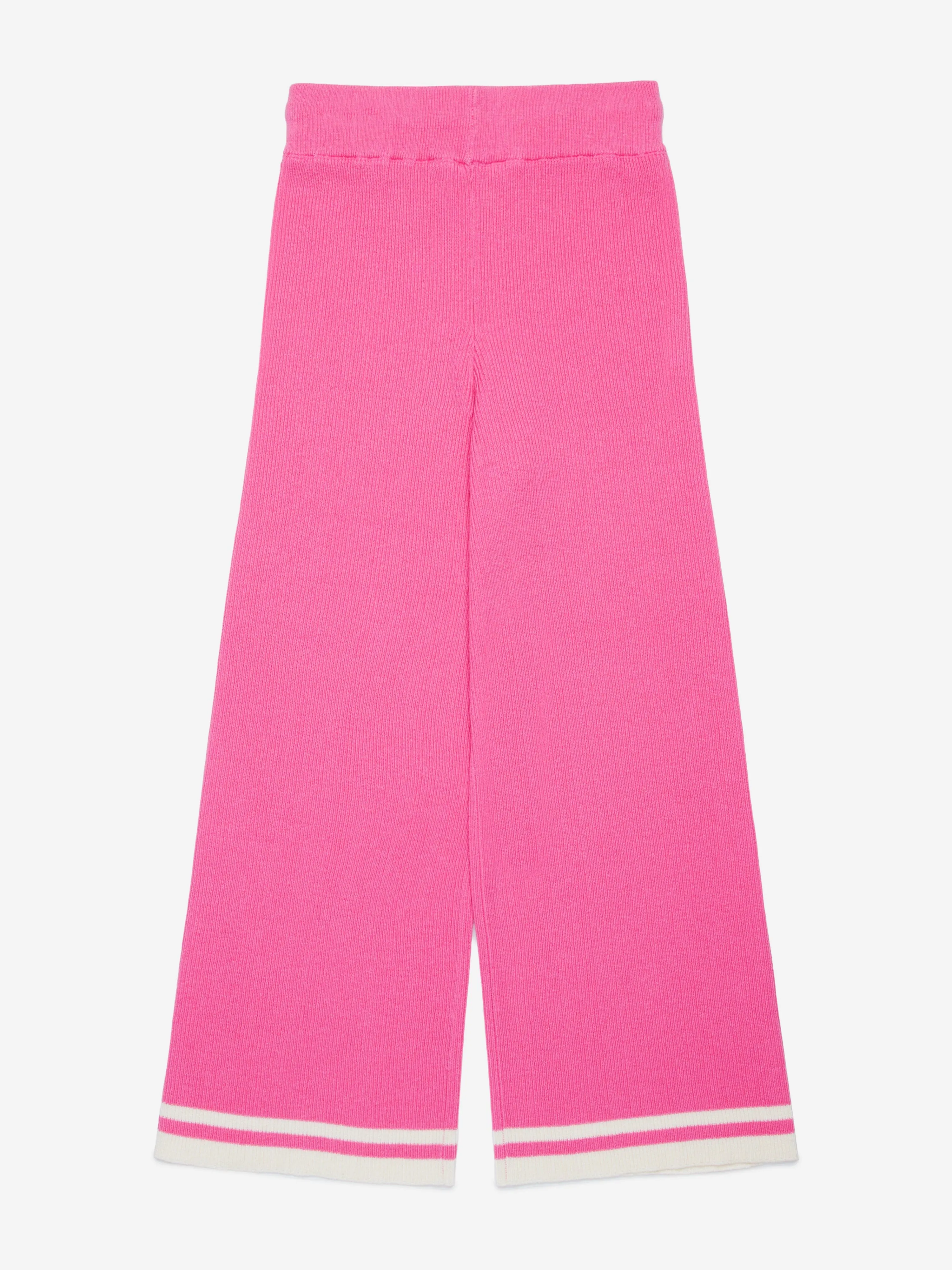 MARNI Girls Knitted Trousers in Pink