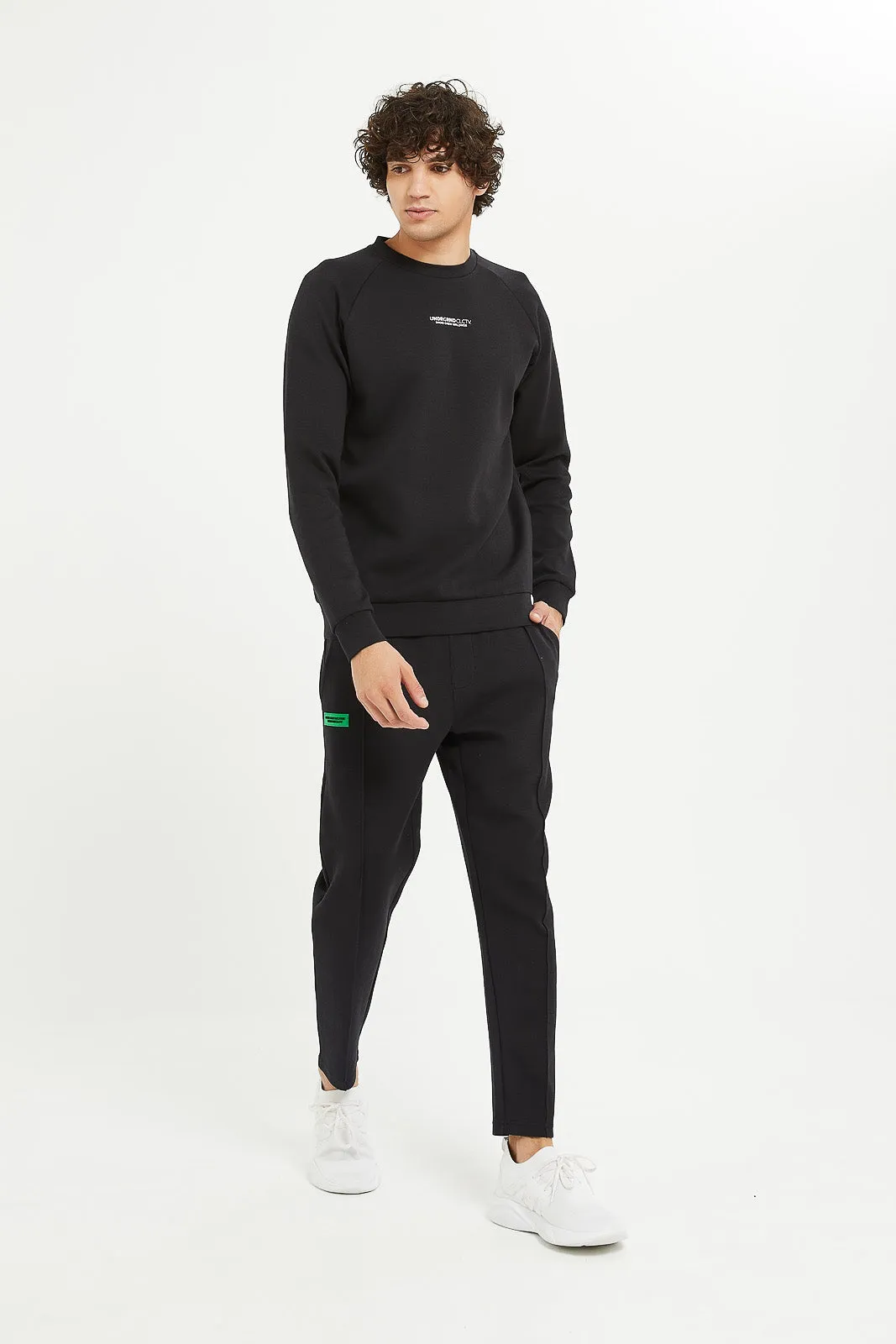 Men Black Soft Touch Jog Pants