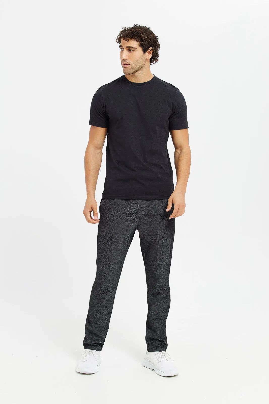 Men Charcoal Jogger Pants