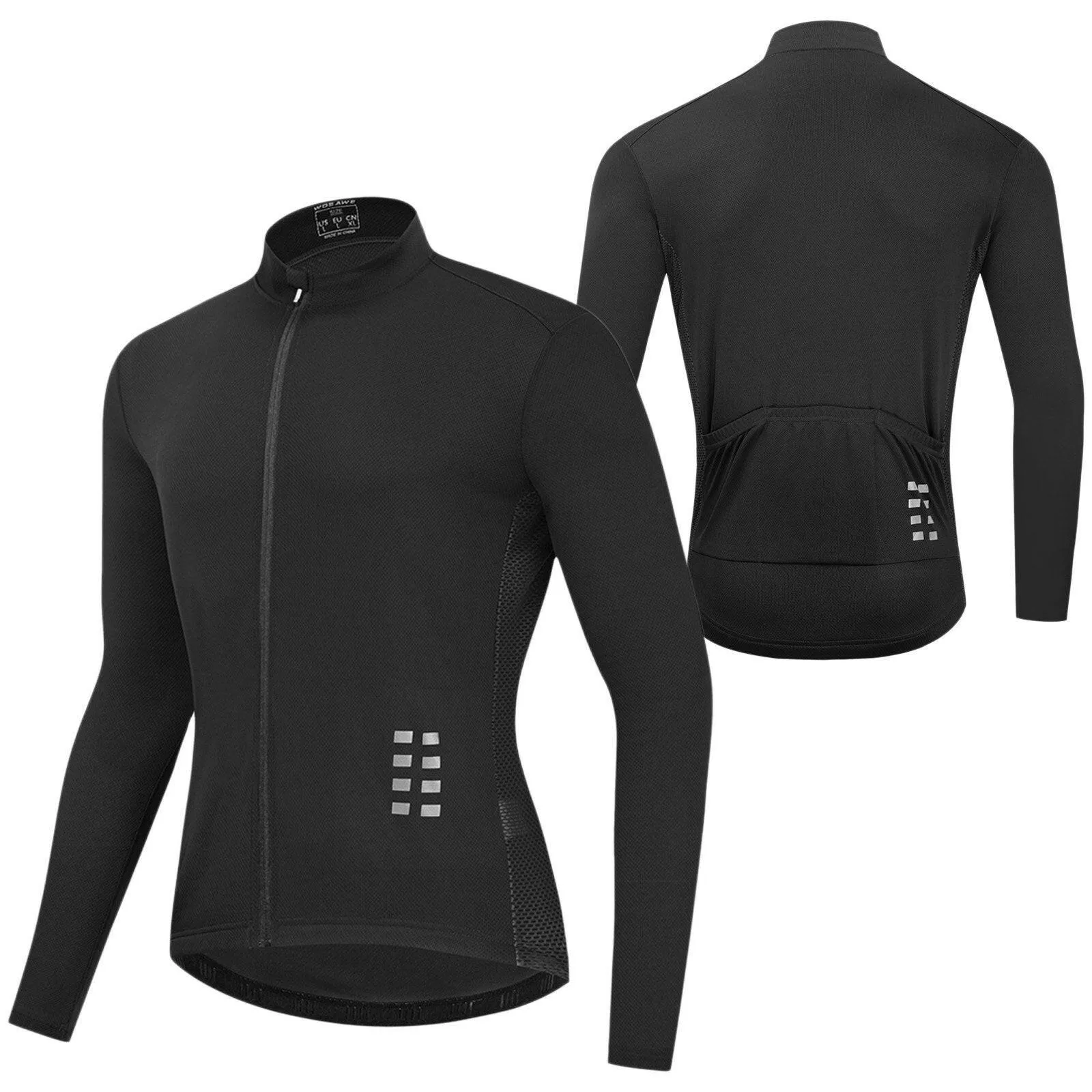 Men Long Sleeve Cycling Jersey Breathable MTB Bicycle Shirt Bike Riding Running Sports Jacket Clothing