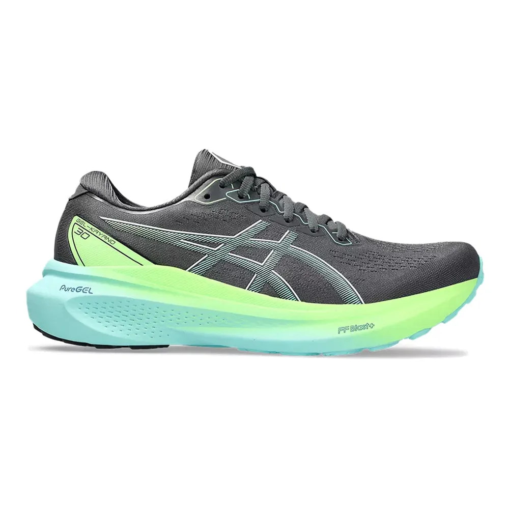 Men's Asics GEL-Kayano 30, Carrier Grey/Illuminate Mint, 10 2E Wide