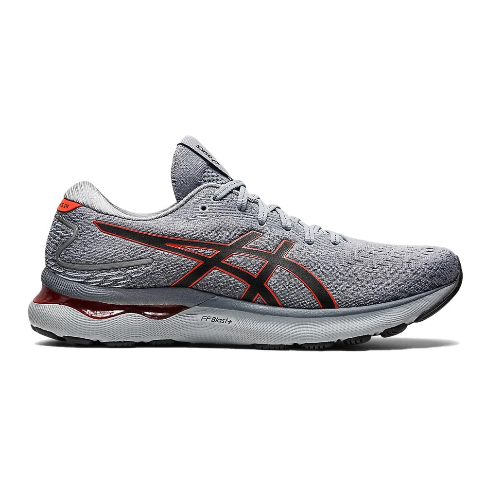 Men's Asics GEL-Nimbus 24, Sheet Rock/Cherry Tomato, 11 2E Wide