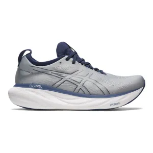 Men's Asics Gel-Nimbus 25, Sheet Rock/Indigo Blue, 11 2E Wide