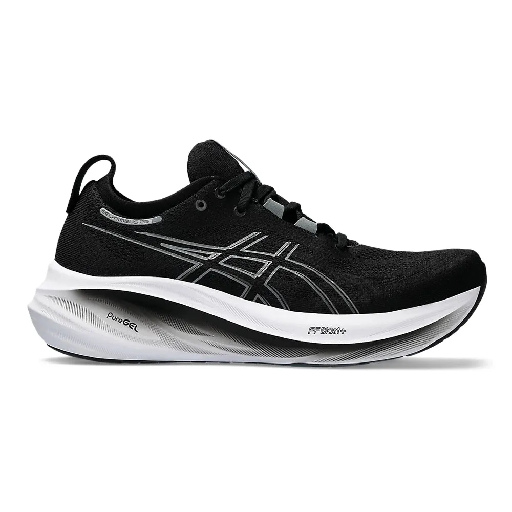 Men's Asics GEL-Nimbus 26, Black/Graphite Grey, 12 4E Extra Wide