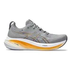 Men's Asics GEL-Nimbus 26, Sheet Rock/Thunder Blue, 13 2E Wide