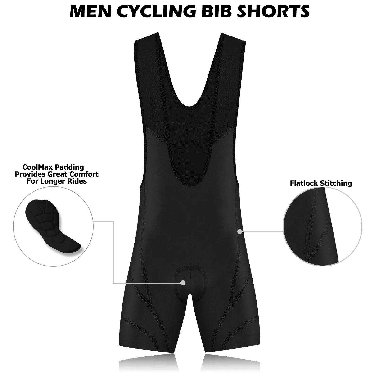 Men's Bib Cycling Padded Shorts