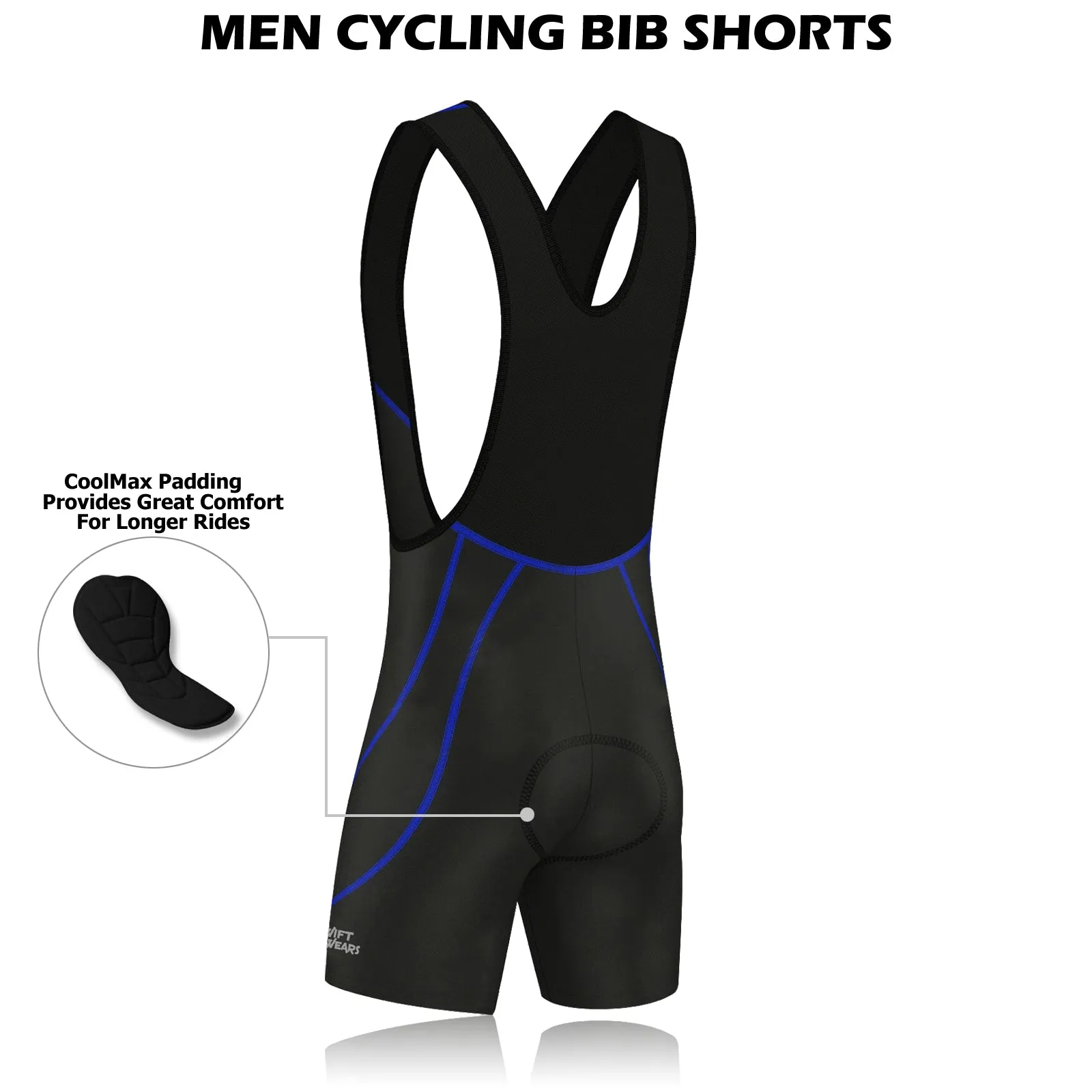 Men's Bib Cycling Padded Shorts