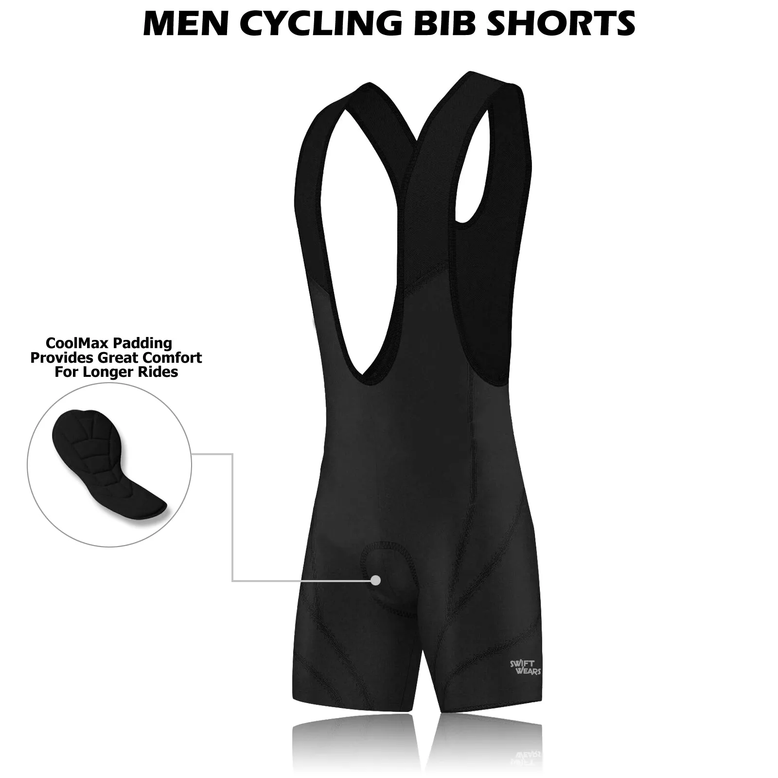 Men's Bib Cycling Padded Shorts