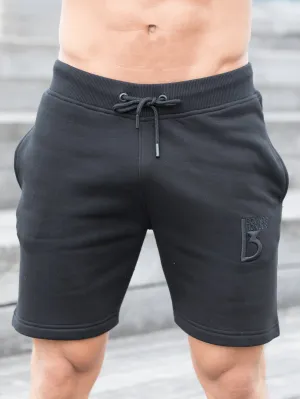 Mens Elasticated Waist Gym Running Fleece Jogging Shorts