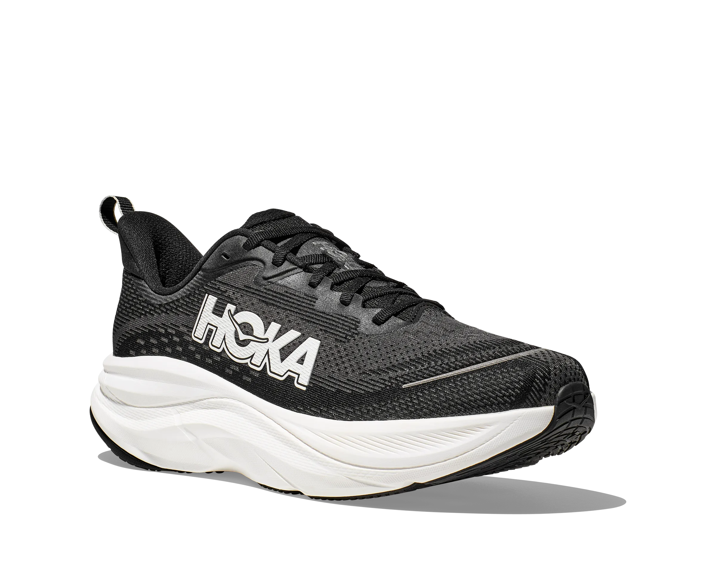 Men's HOKA Skyflow Running Shoe in Black / White