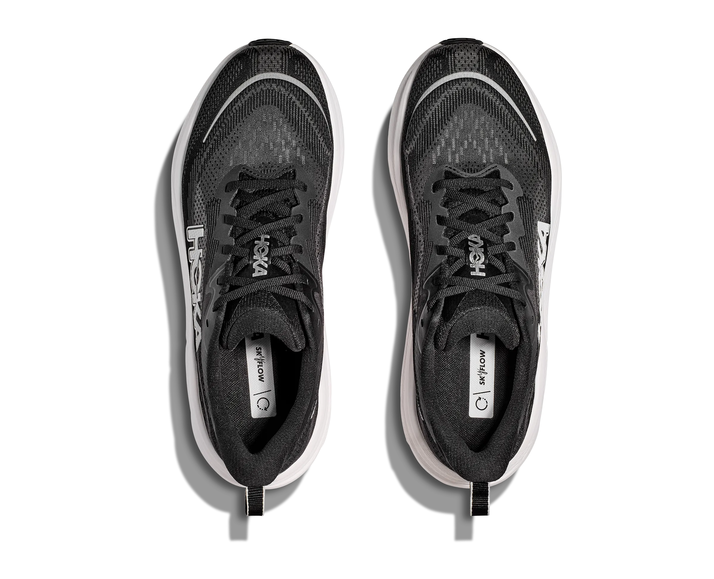 Men's HOKA Skyflow Running Shoe in Black / White