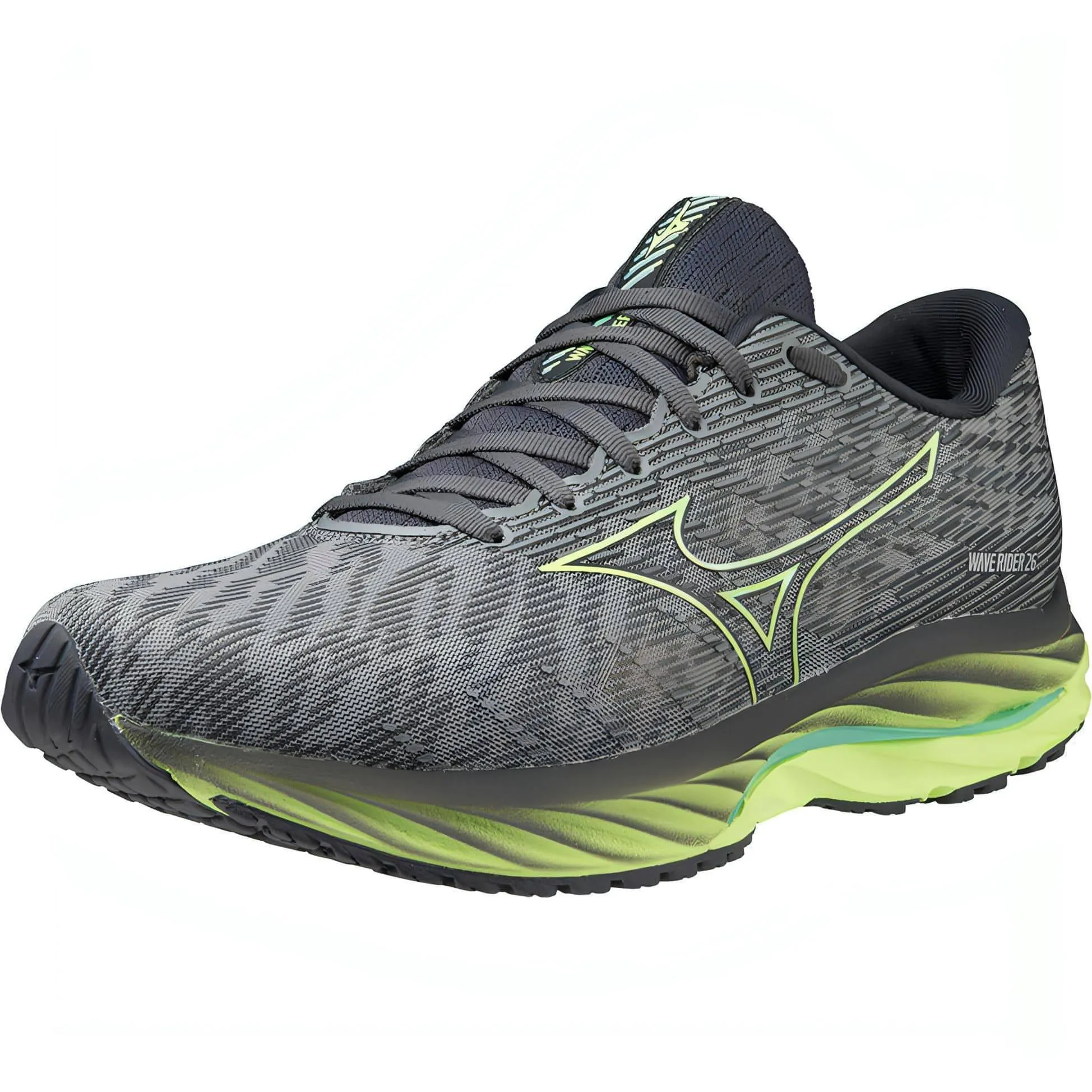 Mizuno Wave Rider 26 Mens Running Shoes - Grey