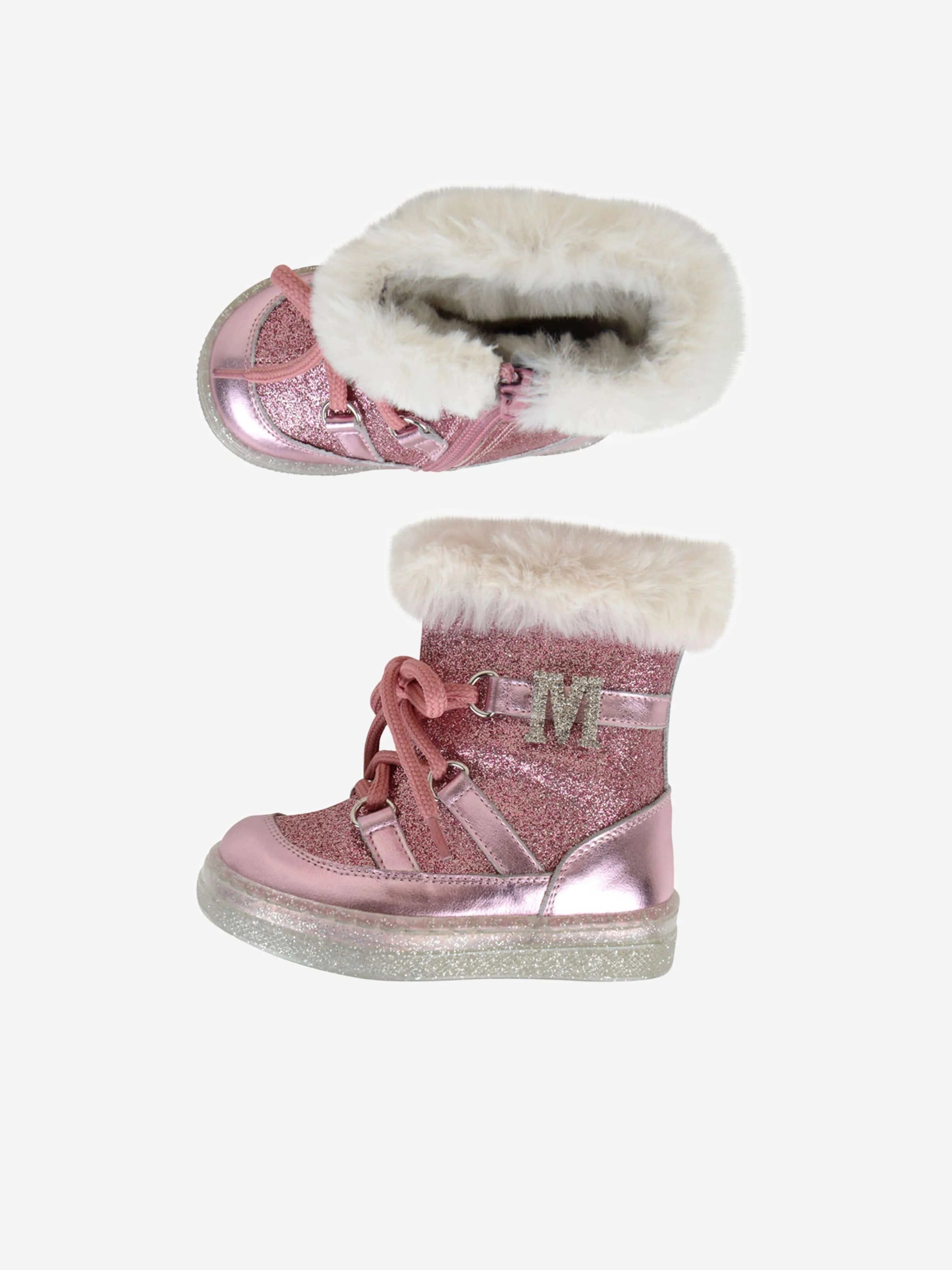 Monnalisa Girls Glitter Snow Boots