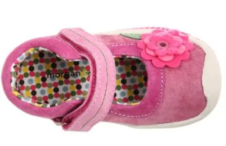 Morgan and Milo Infant Ginger Felt Floral Azalea Pink