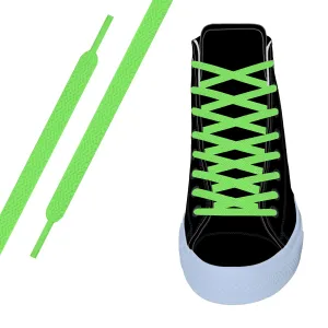 Neon Green Flat Athletic Lace