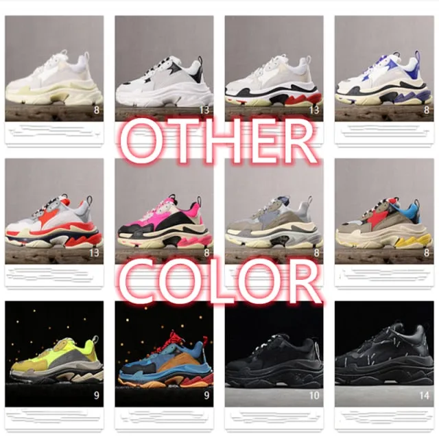 New Casual Designer Mens Shoes High Quality Mesh Breathable Walking Shoes Comfortable Jogging Sneakers Triple S Shoes For Women