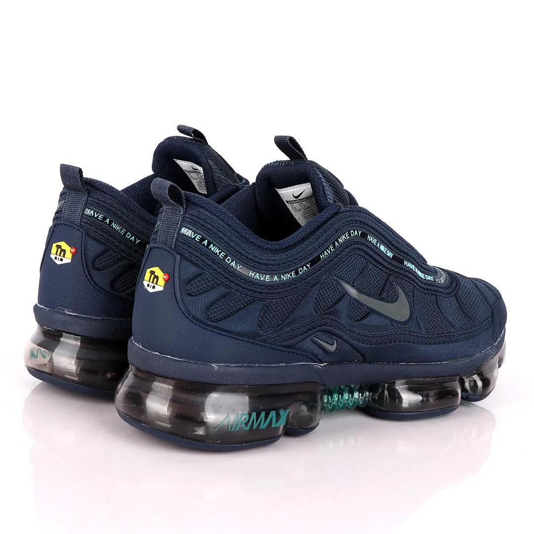 NK Max Navy Blue Sneakers With Tuned Pressure Sole