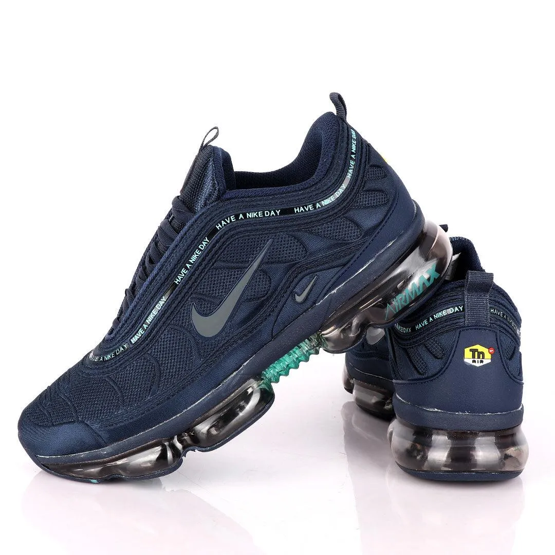 NK Max Navy Blue Sneakers With Tuned Pressure Sole