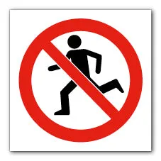 No running symbol