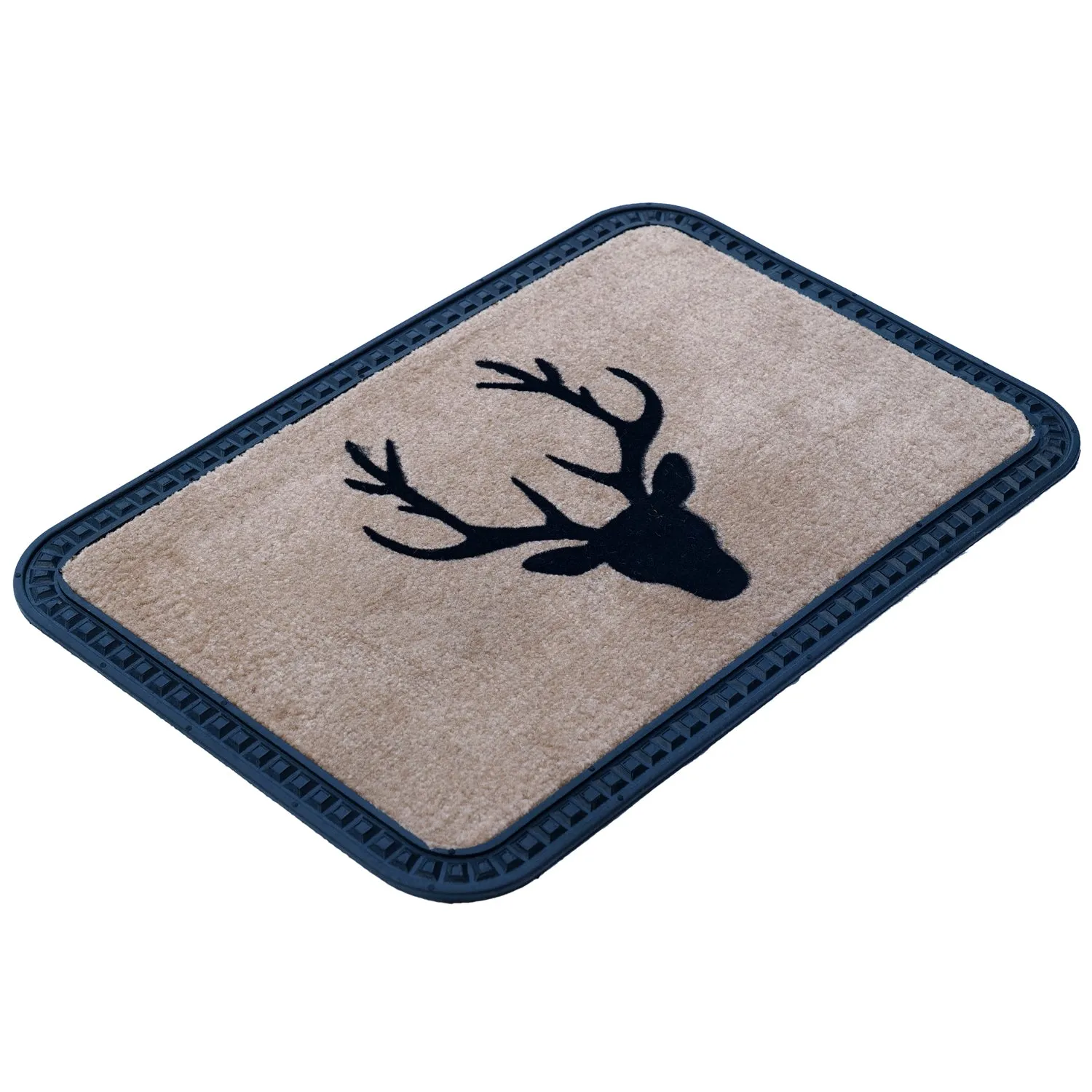 OnlyMat Elegant Reindeer Design Soft All-Purpose Mat for Door Entrance 40x60x8mm (Beige)