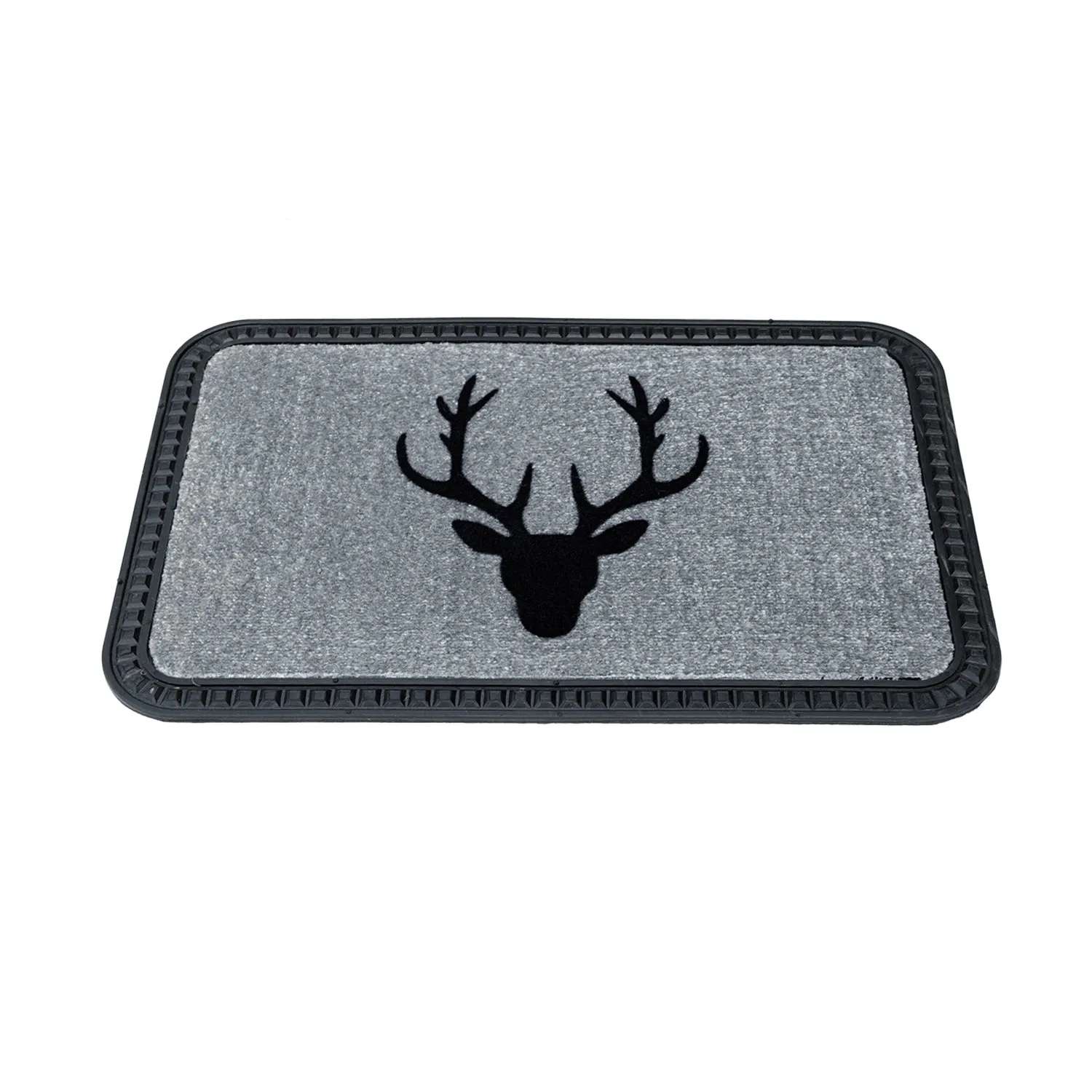 OnlyMat Onlymat Reindeer Design Soft All-Purpose Mat Kitchen Bathroom Door Entrance 40x60x8mm (Grey)