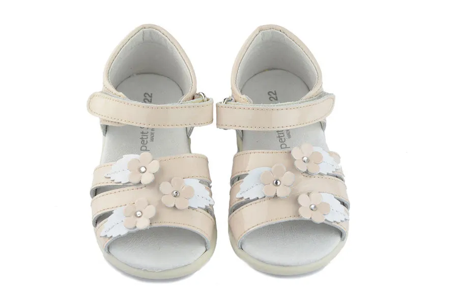 Petit Shoes Girls Beige Sandal