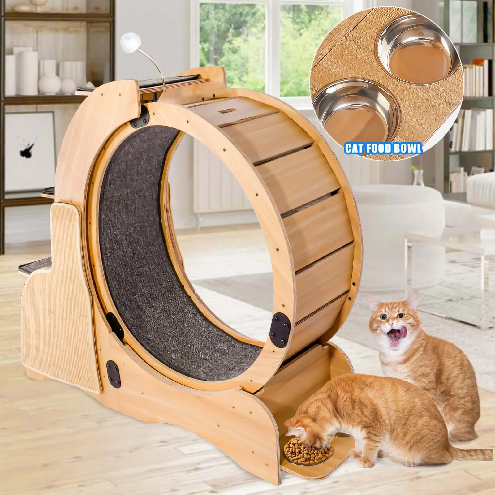 Premium Cat Running Wheel & Activity Center