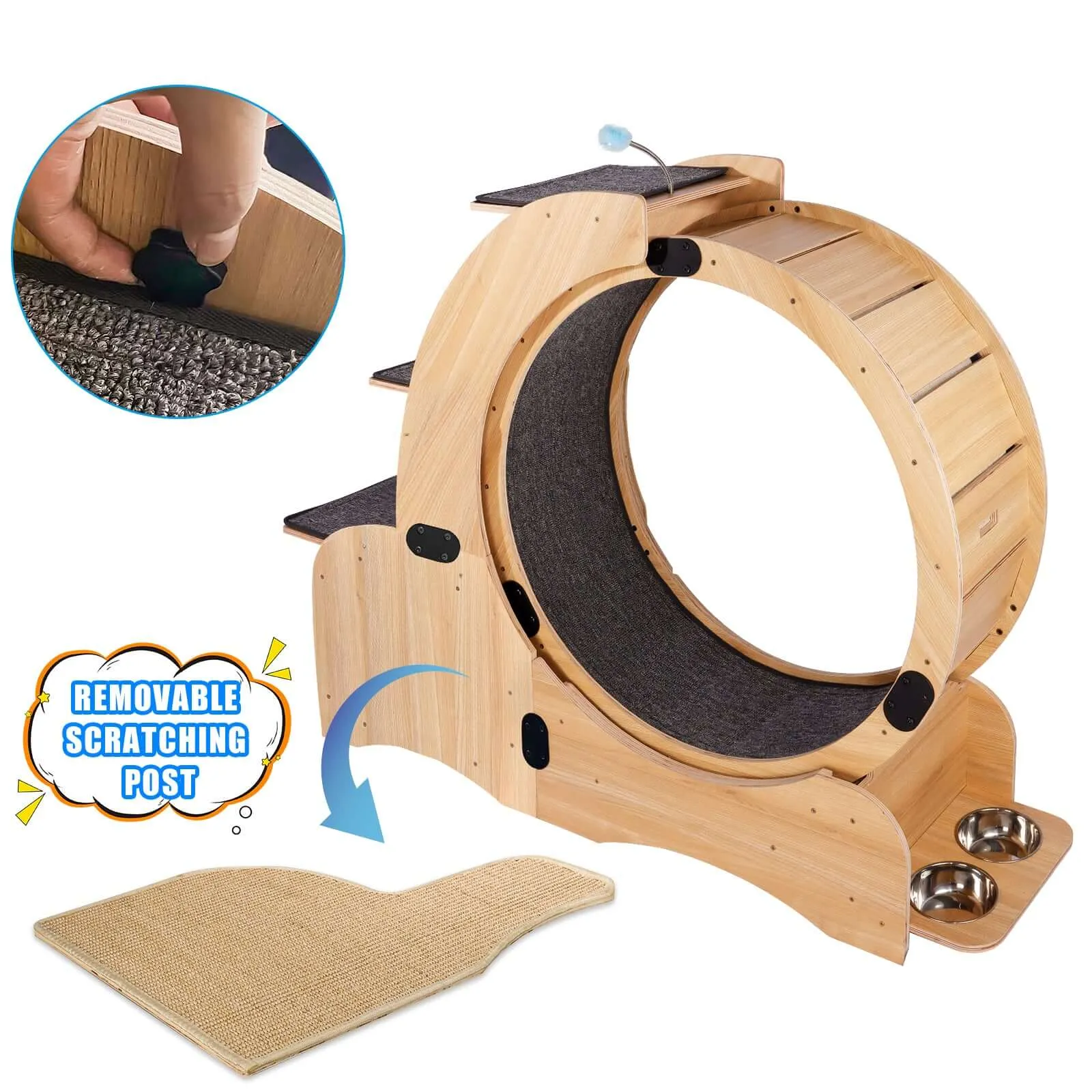 Premium Cat Running Wheel & Activity Center