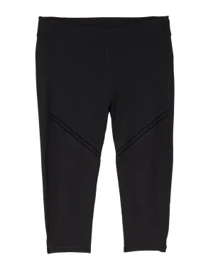 Prince Capri Leggings | Black / Mauve