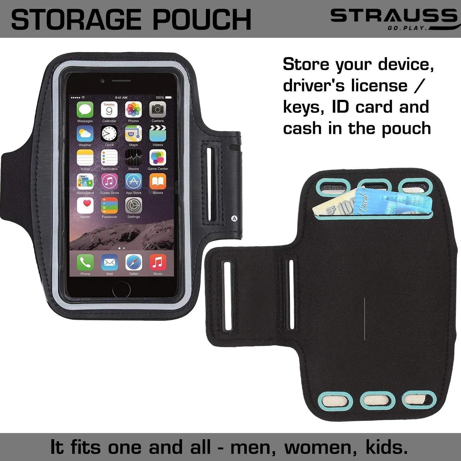 Protect X Strauss Mobile Arm Band; Black