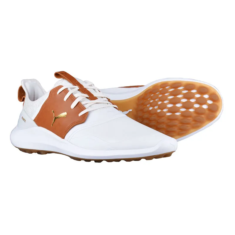 PUMA Ignite NXT Crafted Men's Spikeless Shoes (White/Brown)