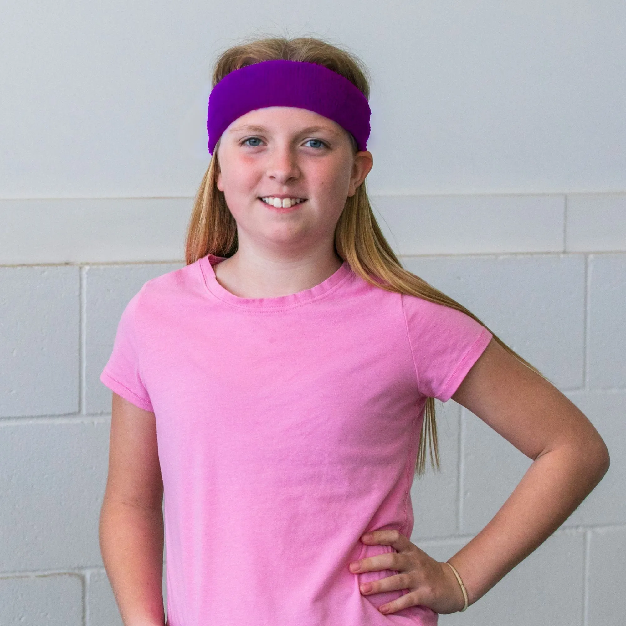 Purple Head Sweatbands - 12 Pack