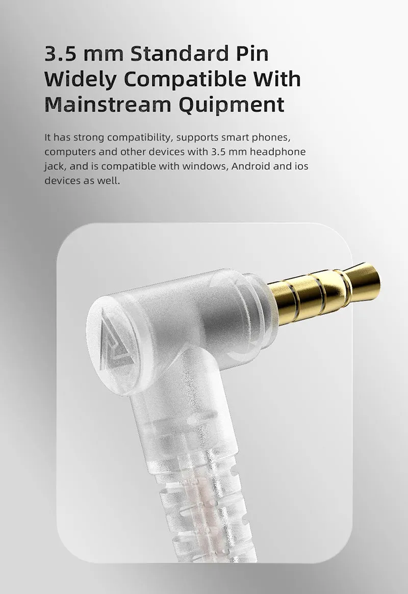 QKZ ZX3 No-Mic Dynamic Earphone In-Ear Monitor HiFi Heavy Bass Wired Headphones Gaming Sports Music Stereo Headsets