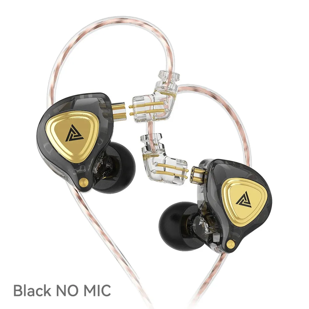 QKZ ZX3 No-Mic Dynamic Earphone In-Ear Monitor HiFi Heavy Bass Wired Headphones Gaming Sports Music Stereo Headsets