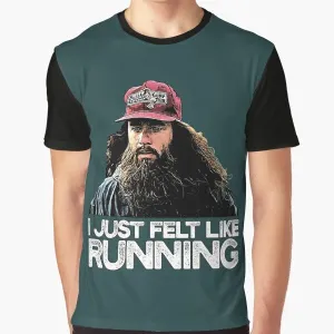 "I Just Felt Like Running" Forrest Gump Graphic T-Shirt