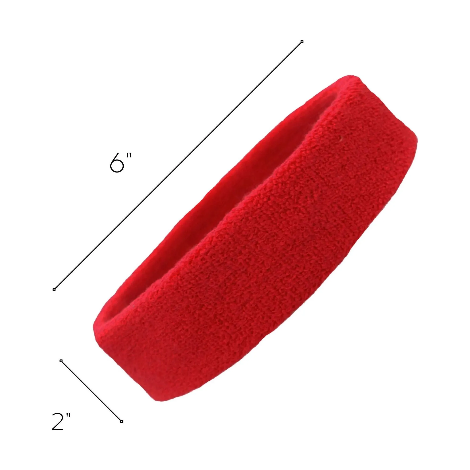 Red Gray Black Head Sweatbands - 3 Pack