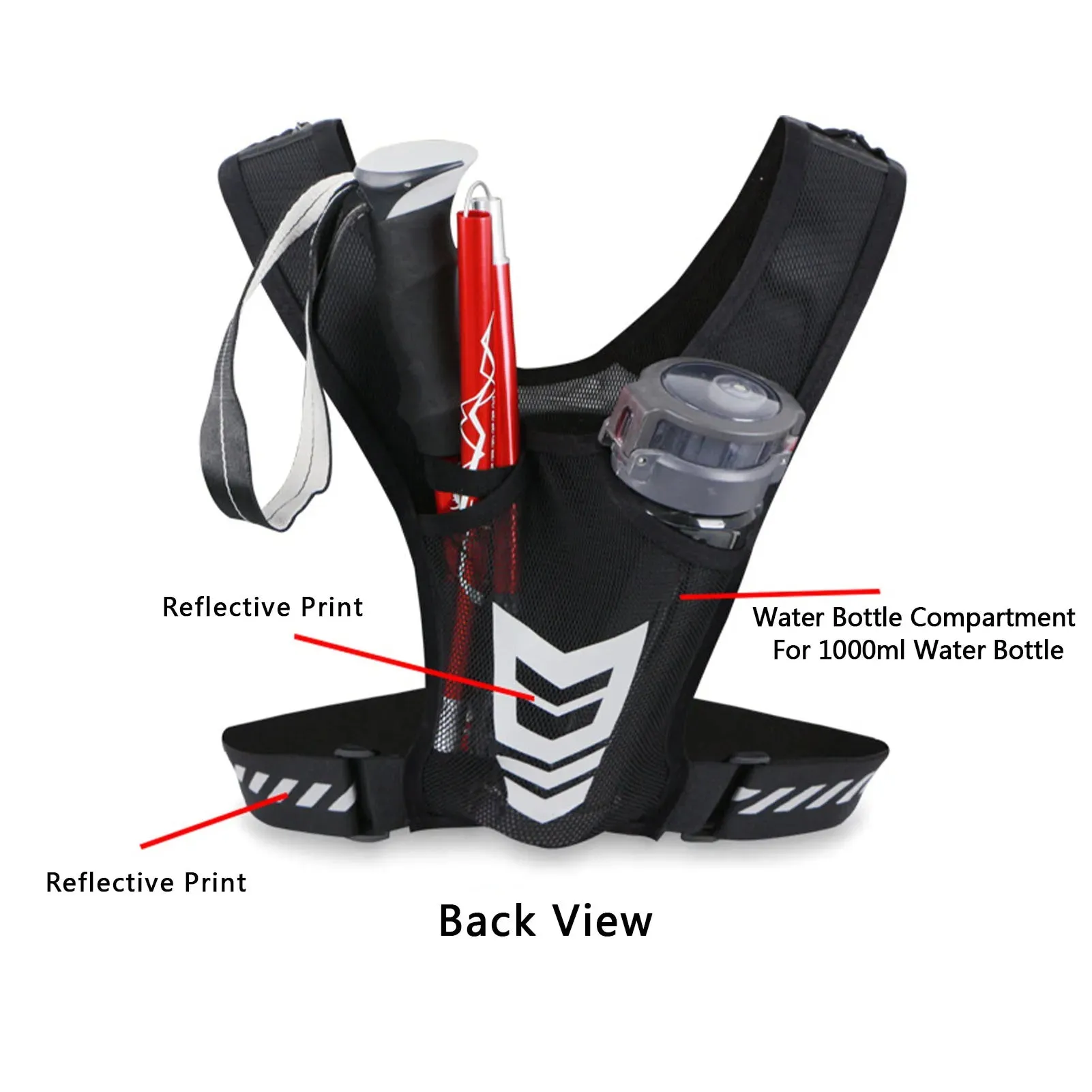 Reflective Running Backpack Belt