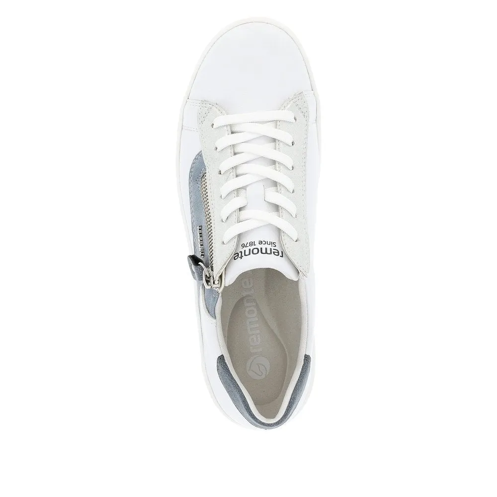 Remonte Trainers D0J03 Ladies Shoes White Combi