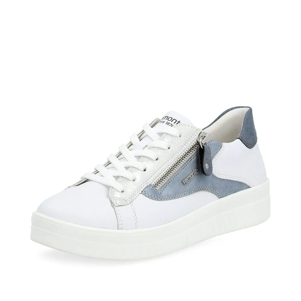 Remonte Trainers D0J03 Ladies Shoes White Combi