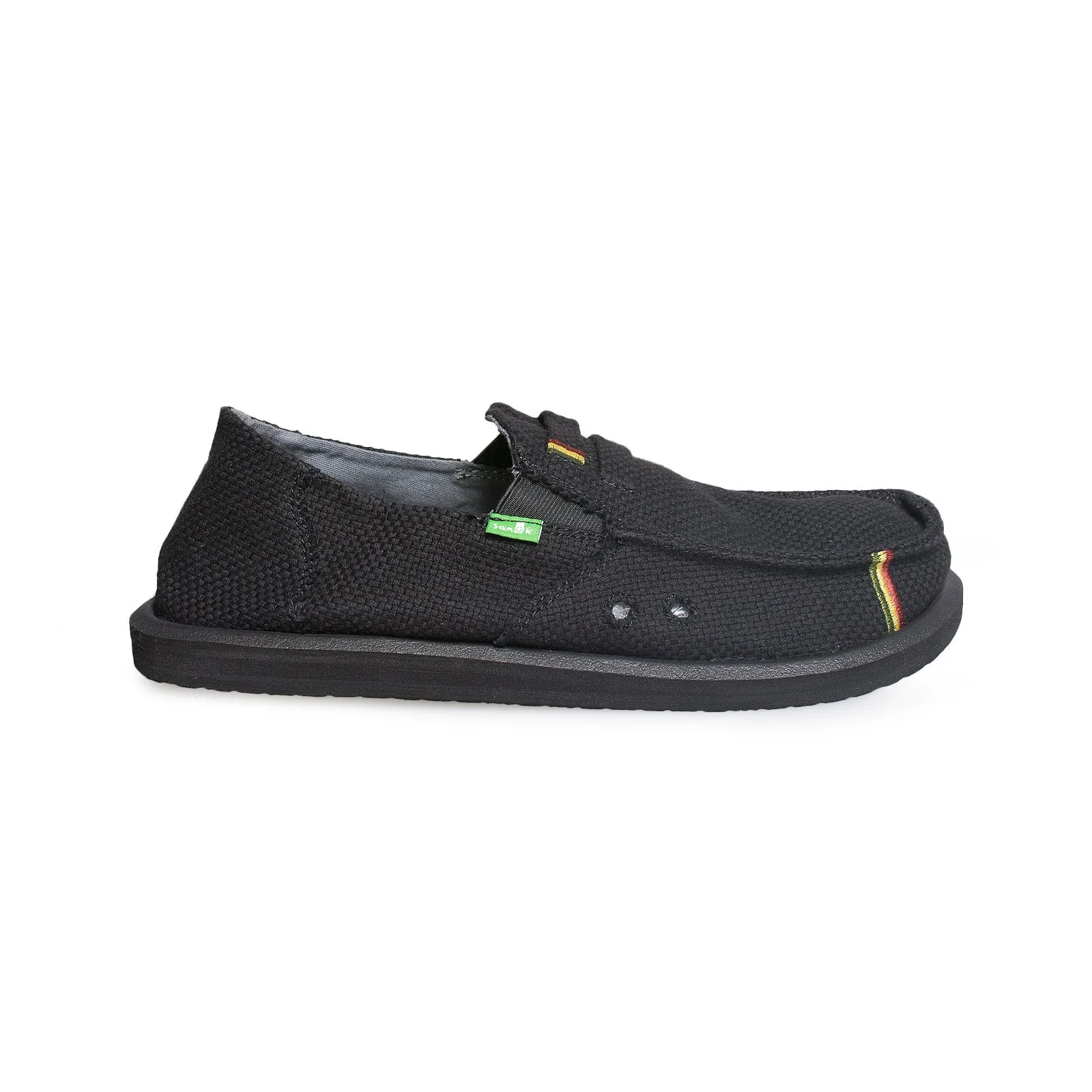 SANUK Kingston Jute Black Shoes - Men's