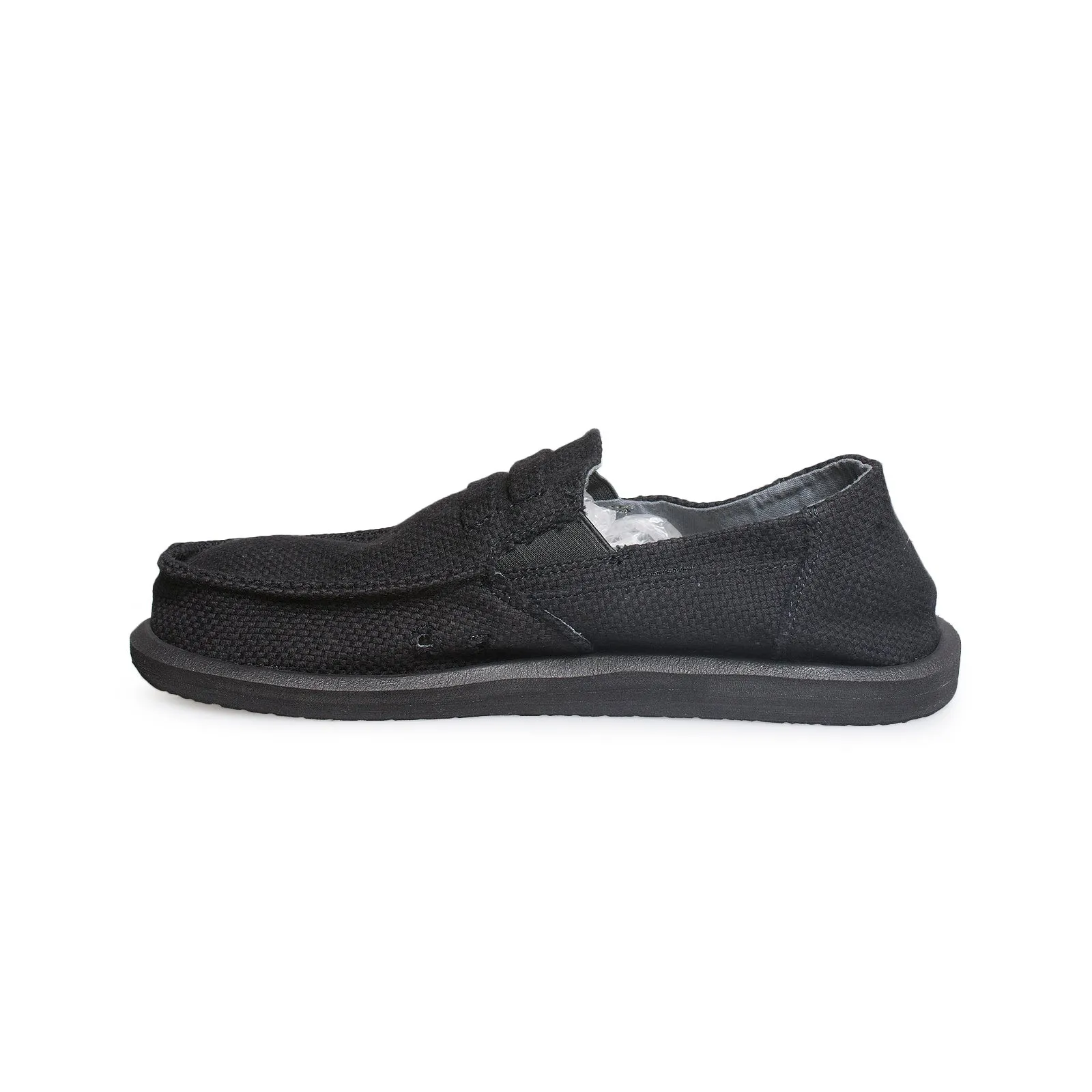 SANUK Kingston Jute Black Shoes - Men's