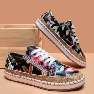 SH278 - Bohemian Printed Casual Shoes