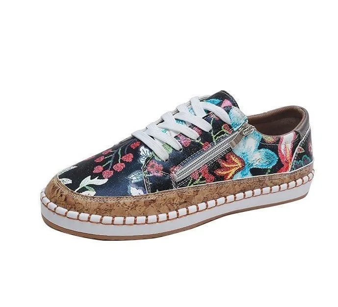 SH278 - Bohemian Printed Casual Shoes