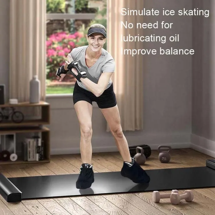 Sliding Cushion Fitness Skating Training Board, Size: 50x180cm(Black)