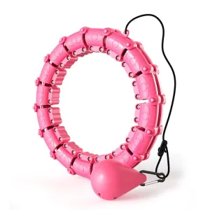 Smart Thin Waist Ring Women Will Not Fall Off Detachable Abdominal Ring Fitness Equipment, Size: 27 Knots(Pink)